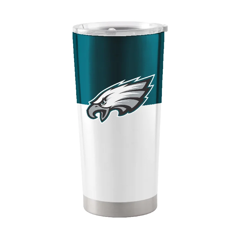 Engraved Team Mug-Philadelphia Eagles 20oz Colorblock Stainless Tumbler