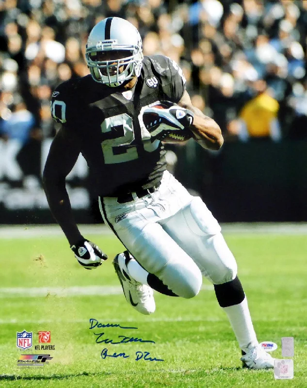 Helmet with Speaker System-Darren McFadden Autographed 16x20 Photo Oakland Raiders "Run DMC" PSA/DNA Stock #15154